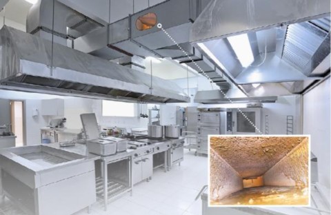 Higienização de hottes e filtros industriais Biofilmes e gordura em hottes profissionais